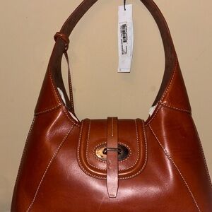 Dooney & Bourke Tan Leather Shoulder Bag